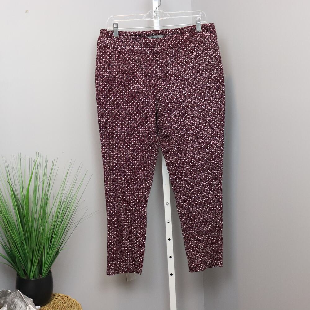 Erica‎ Taylor Maroon Slim Style  Elastic Waist Size 1X